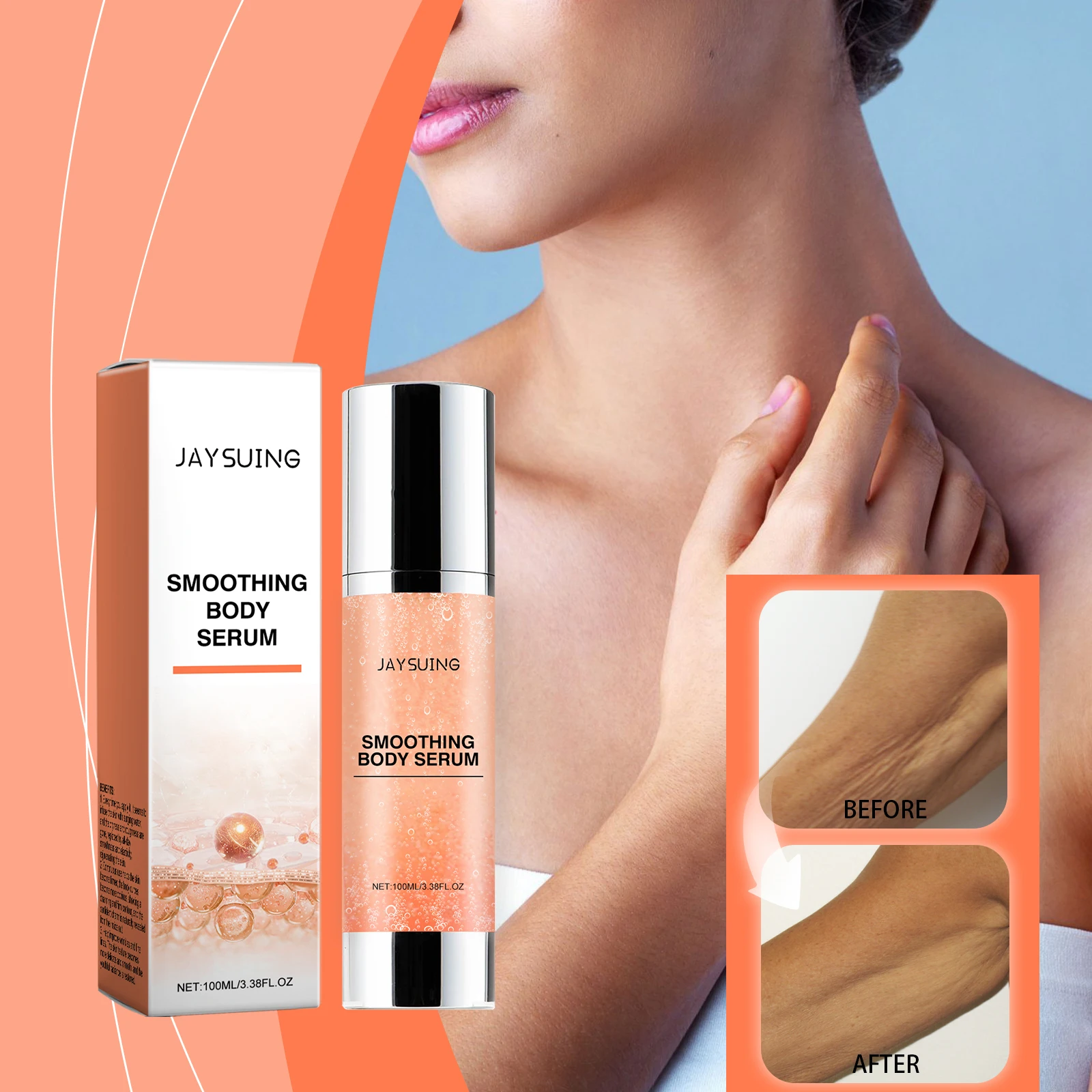 Jaysuing corps crème mince raffermissant Lifting graisse cuisse bras épais affaissement de la peau éclaircir matité hydratant corps crème minceur