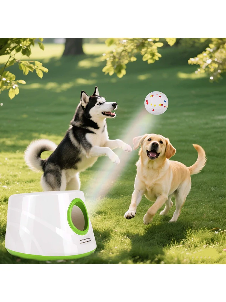 Automatische Dog Ball mojcher Chase ontdooiende tangmachine voor gebruik binnen en buiten met 3-afstandsinstellingen - afbeelding 2