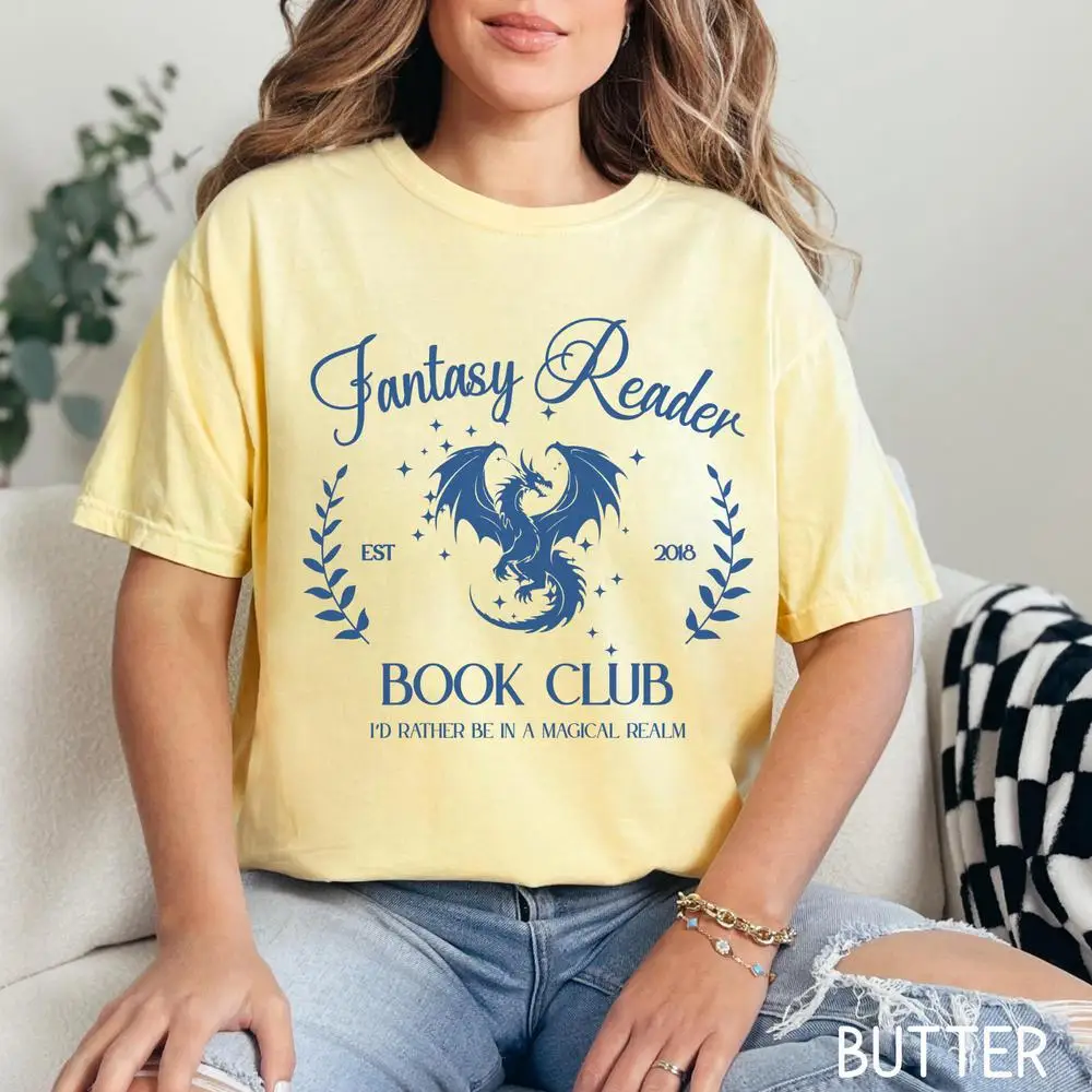 Frauen Baumwolle T Shirt Fantasy Buch Club Shirt Himmlische Buch Liebhaber T-shirt Fantasie Buch Reader Gedruckt Graphic Tee Mode Crop Tops