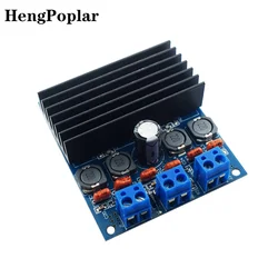 2 x 50W TDA7492 Class D High-Power Digital Amplifier Board Amp W/ Radiator Amplifier Module