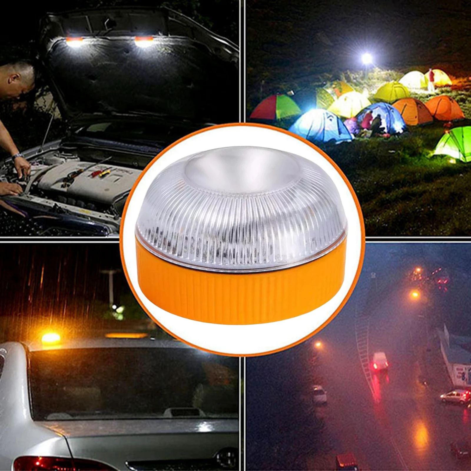 

V16 Traffic Warning Light v16 aAproved Dgt LED Road Safety Lamp V16 Emergency Light Rechargeable Bright RoadsideTraffic Lighting