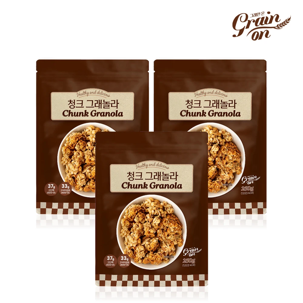 Grainon Chunk Granola 250g x 3ea