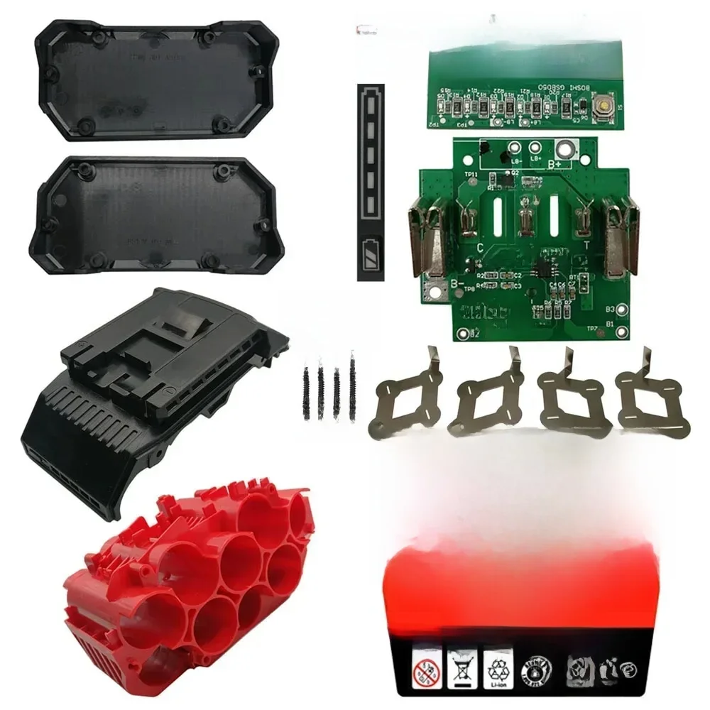 BAT618 10*21700 System zarządzania baterią litowo-jonową obudowa z tworzywa sztucznego płytka drukowana ładowania BMS dla Bosch 18V BAT610 BAT609 BAT618G — zdjęcie produktu 7