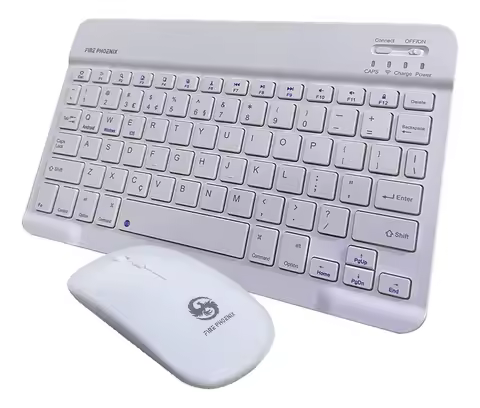 Kit Teclado Mouse Bluetooth Sem Fio Tablet Notebook Bk-8088