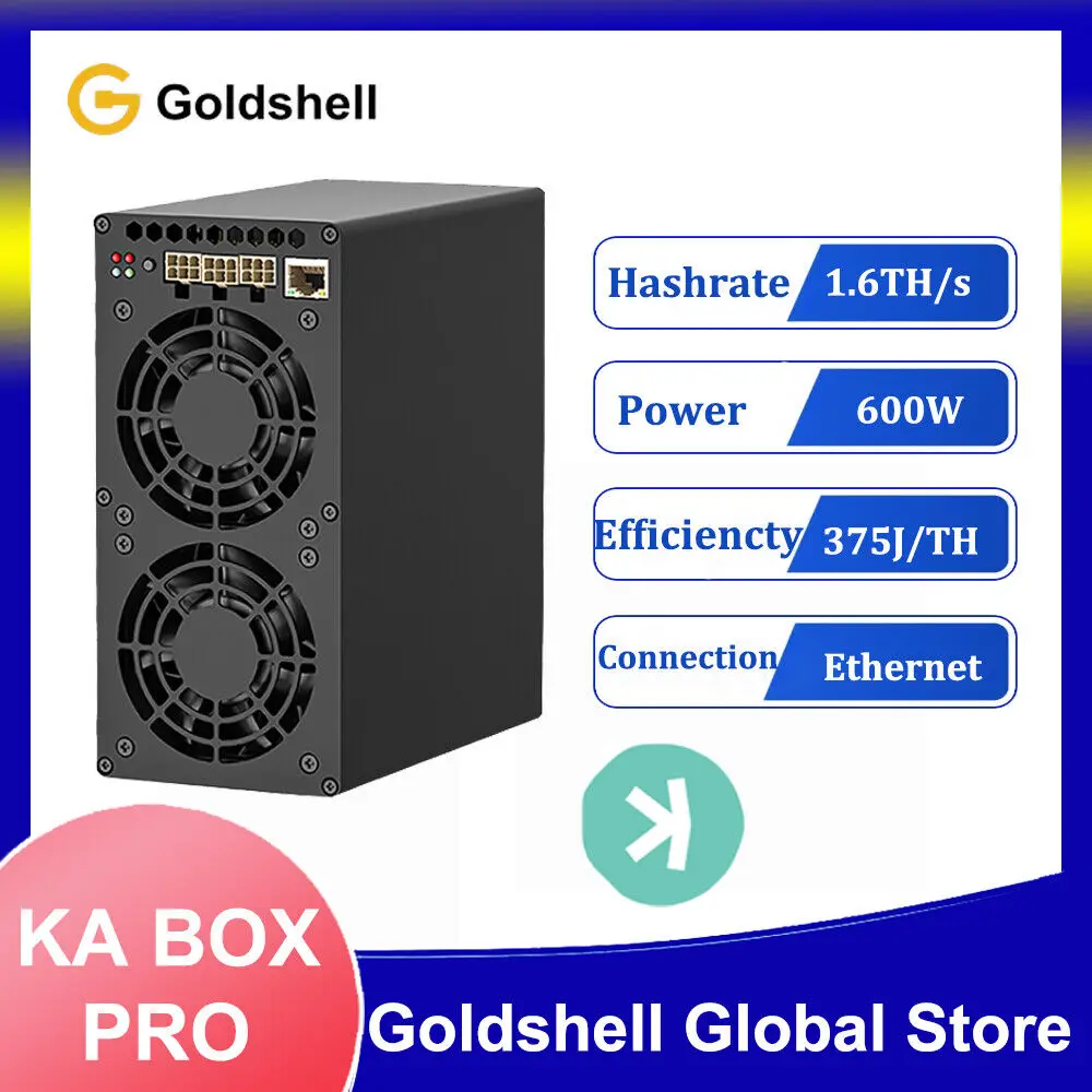 

Goldshell KA-Box PRO Kaspa Miner 1.6T 600W Crypto Mining New Machine Dual-Mode