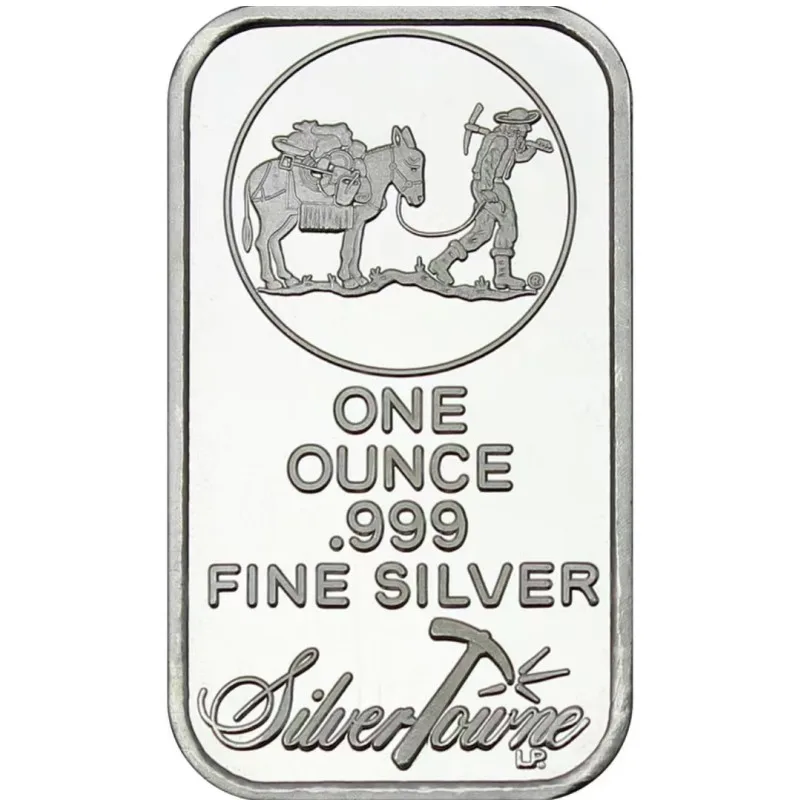 1~20pcs 1OZ Silver Bars 999 Value Fine Silver Bullion Bar US Union Metal Coin Collectible