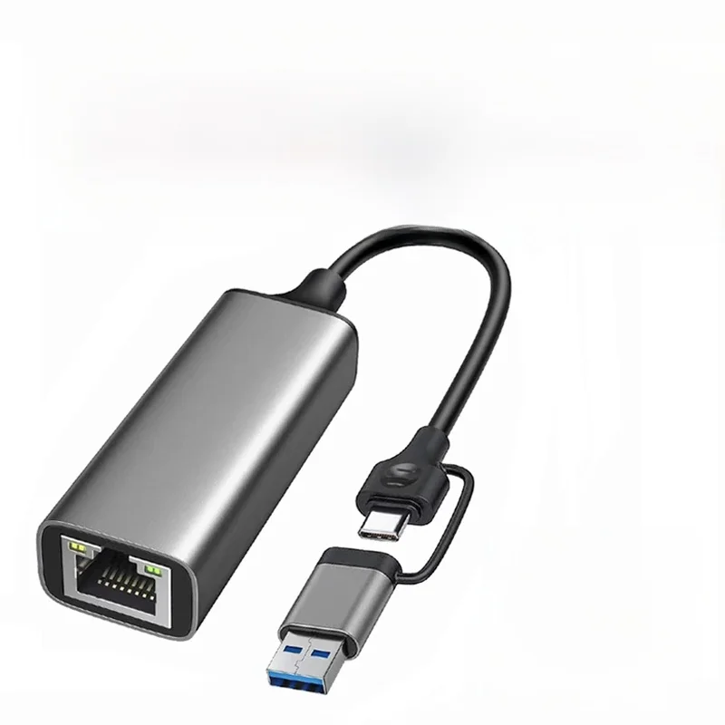 2500Mbps Typ C do karty sieciowej RJ45 LAN 2.5Gbps USB 3.0 Konwerter USB C 2.5G Zewnętrzny adapter Ethernet Gigabit do laptopa PC — zdjęcie produktu 7