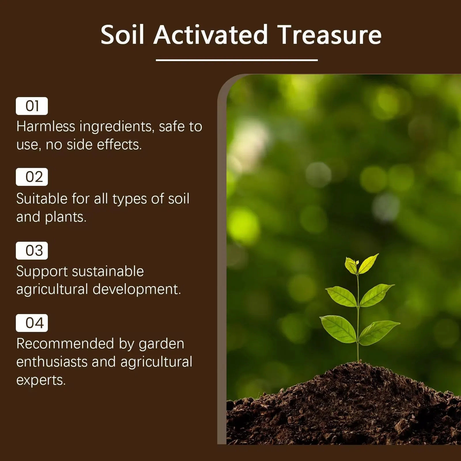 Soil Activator Rooting Mineral Source Soil Loosening Improvement Root Growth Stimulator Garden Nutrient Soil Activated Treasure images - 6