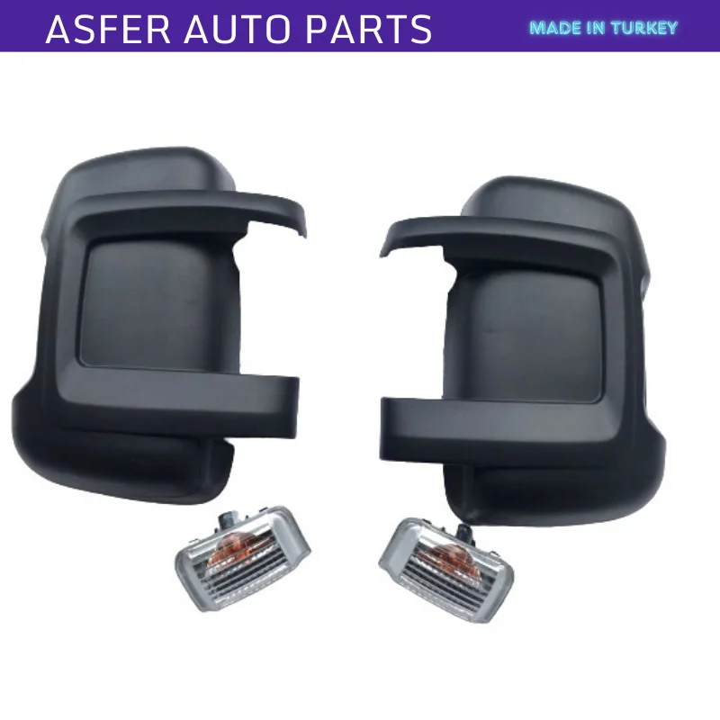 Cubierta de espejo y señal para Citroen Jumper Peugeot Boxer Fiat Ducato, Juego de 4 piezas, derecha e izquierda, alta calidad, 735424438, 735424437