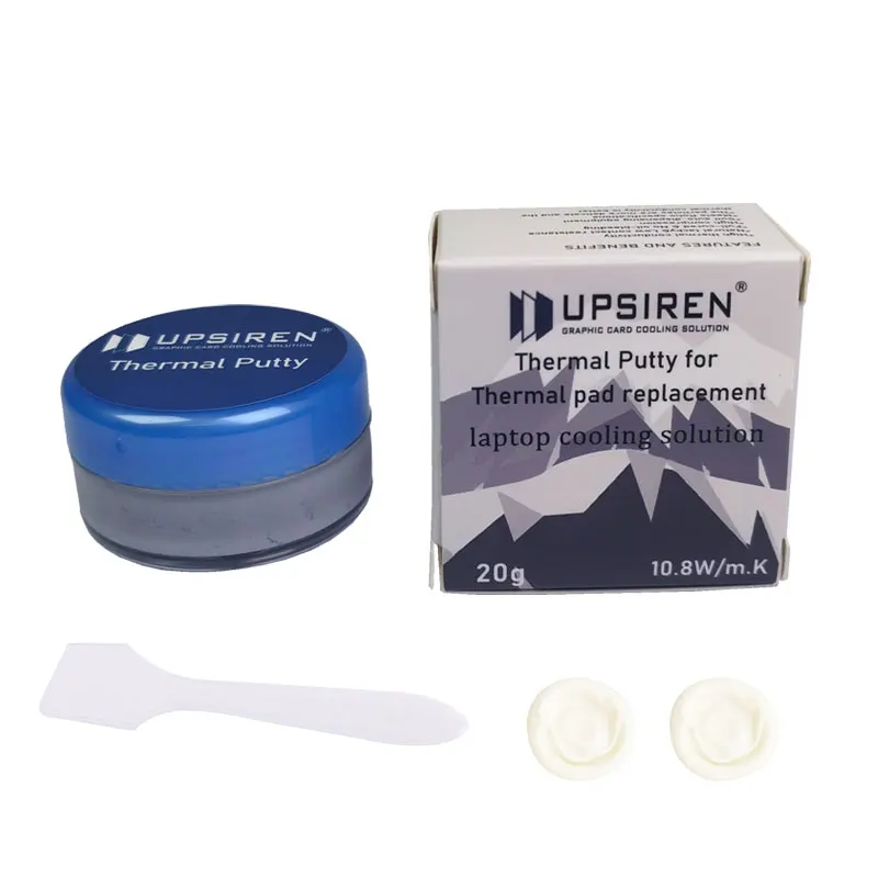 UPSIREN UTP-4 معجون حراري رفيع للغاية بسمك 0.02 مم خاص لأجهزة الكمبيوتر المحمول وبطاقة الرسومات تبريد الصفائح النحاسية