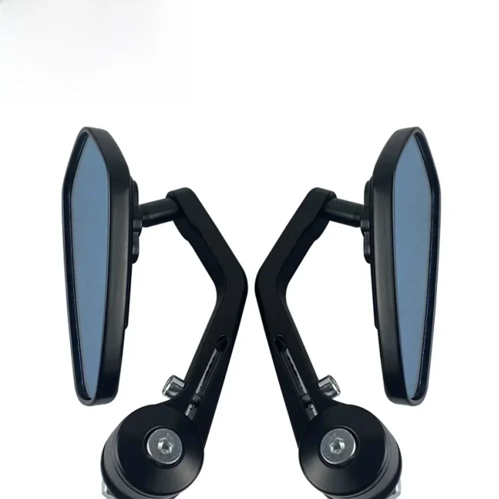 Rétroviseur latéral d'extrémité de barre de poignée de moto, 7/8 pouces, 22mm, lentille bleue fumée personnalisée pour Ducati BMW Honda Suzuki Kawasaki