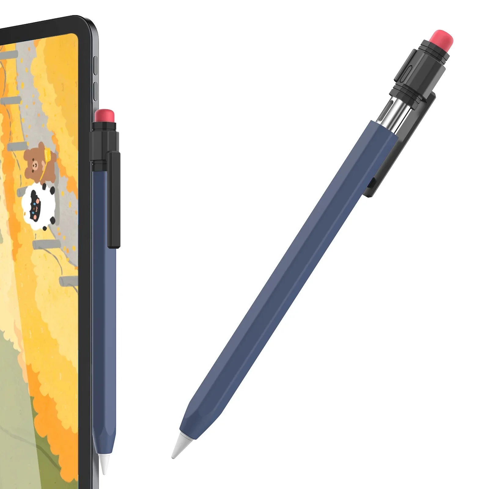 Silikonowy pokrowiec na ołówek Apple USB C na iPada Air Ipad Pro12.9 Etui na ołówki USB C Type-C Ochronny ołówek — zdjęcie produktu 7
