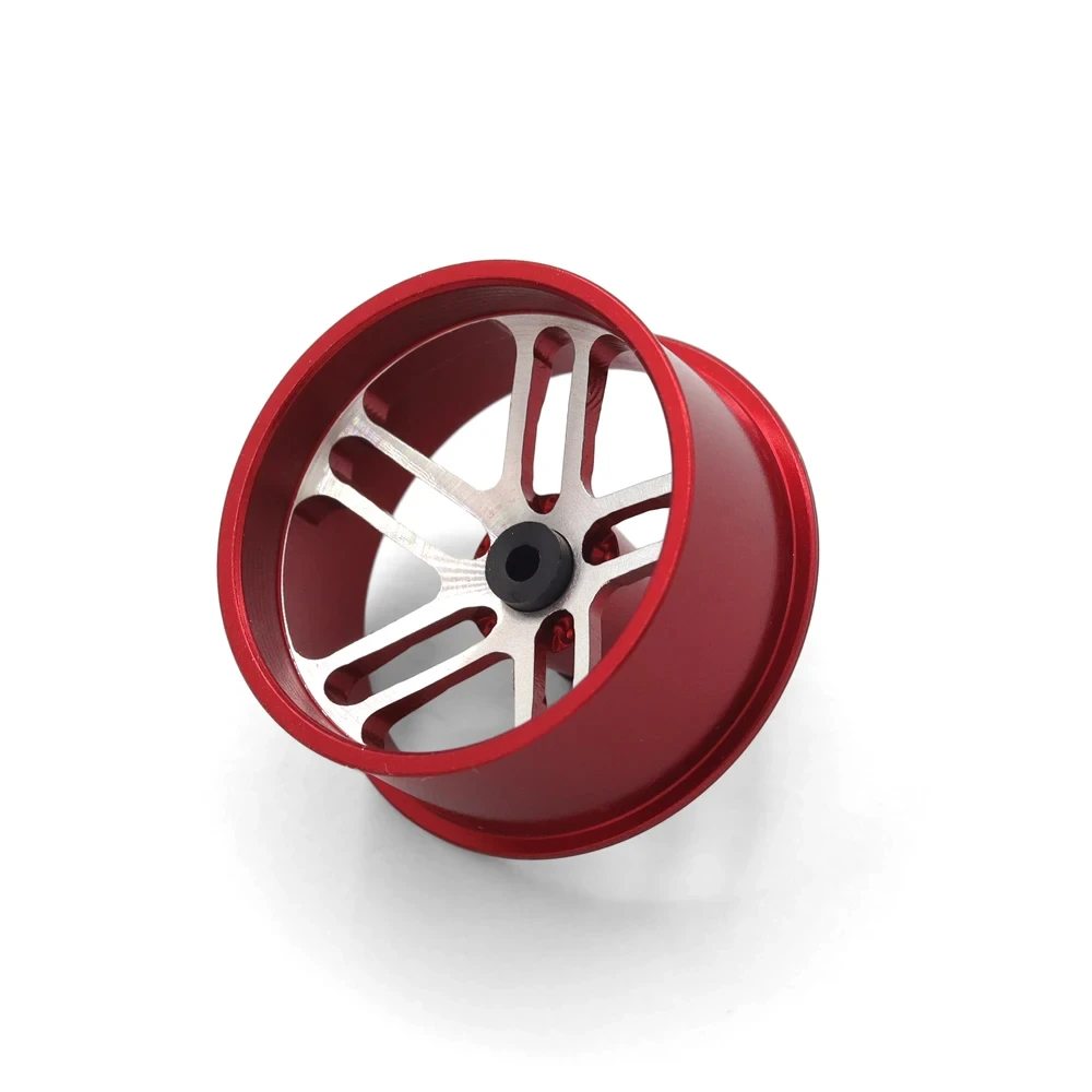 4 ชิ้น Tamiya สีล้ออลูมิเนียม Hub MINI 4WD เส้นผ่านศูนย์กลางปานกลางน้ําหนักเบาล้อโฮมเมดอุปกรณ์เสริม