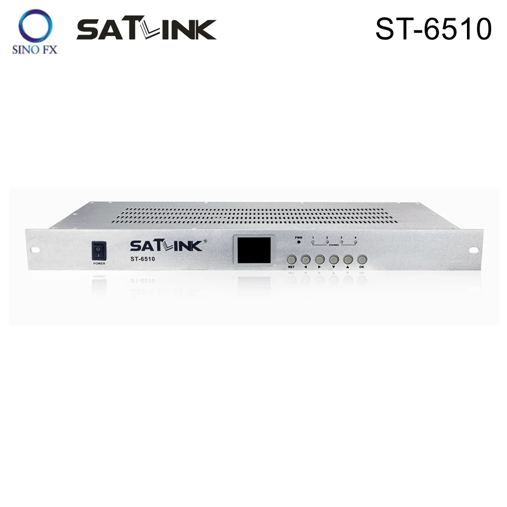 Satlink ST-6510 4 Route DVB-T Modulator HD 1080P MPEG4 1 Frequency To 4 Channels Better Than WS-7990