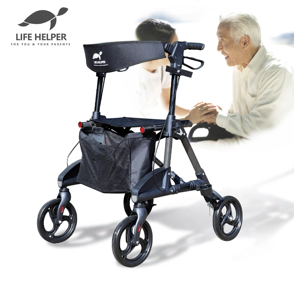 Life Helper walking aid R5 silver car elderly grandmother old baby strobe walking Walker Walker