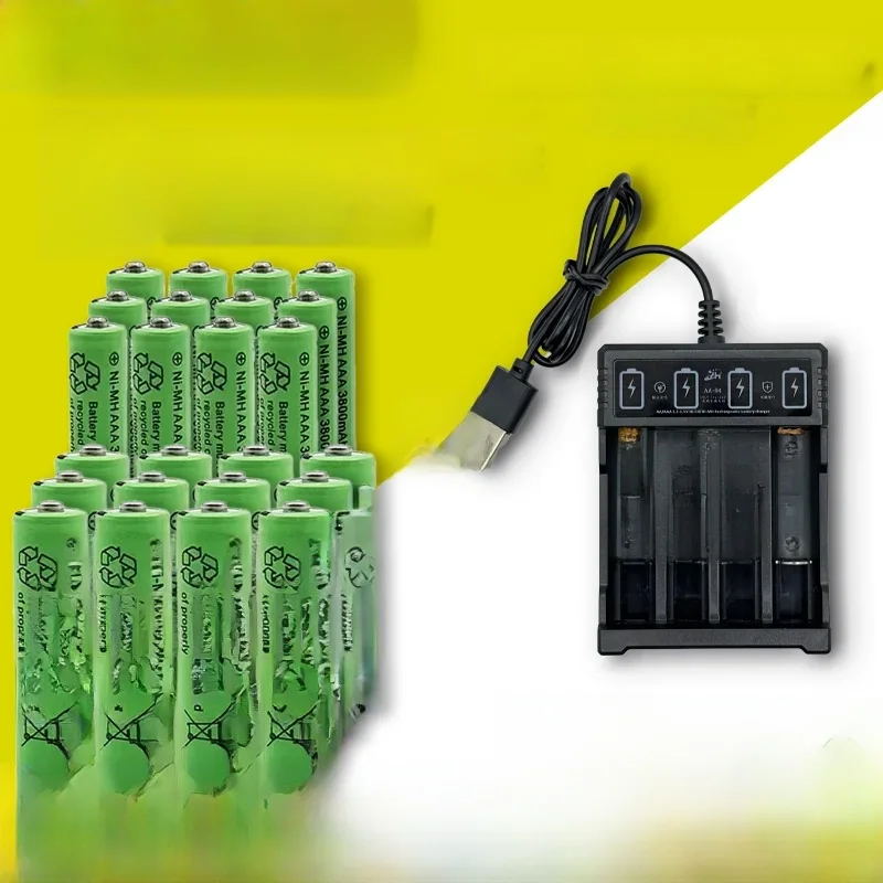 1.2V AA4800mAh + AAA3800mAh + chargeur batterie Rechargeable d'origine pour ordinateur horloge Radio jeu vidéo appareil photo numérique AA AAAbattery
