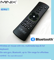 MINIX A3 Pro wireless remote control for MINIX U8K, U9, U22X-J , X35-i air mouse or android media player， Bluetooth connected