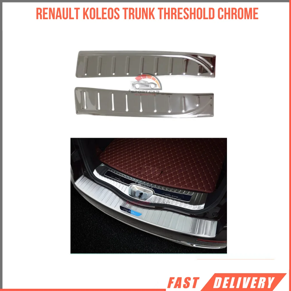 Stainless steel quality modified design accessory for Renault Koleos chrome body threshold-Free Shipping