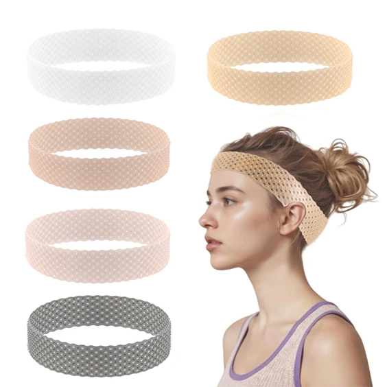 

1 шт. силиконовая лента для захвата парика, нескользящая эластичная повязка на голову, фиксирующая нескользящая лента для парика, бесшовная лента для парика, лента для захвата парика для кружевных передних париков