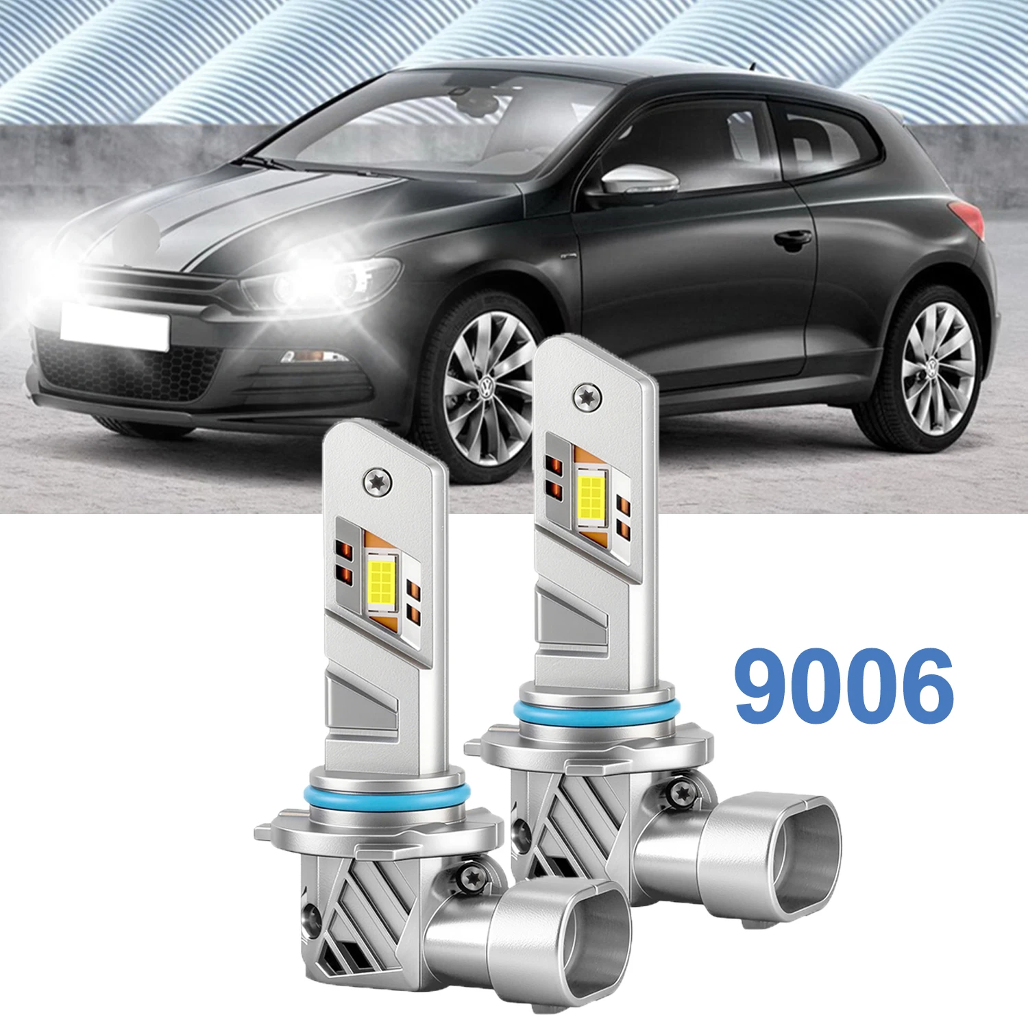 

Светодиодные автомобильные фары 9006 HB4 Canbus 6000K, суперяркие лампы без турбо-вентилятора, 3570 CSP, передние фары