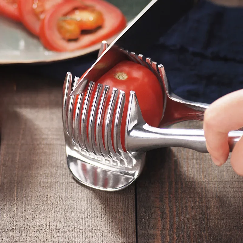 Ręczna krajalnica kuchenna ze stali nierdzewnej do pomarańczy i cytryn Klips do krojenia pomidorów Krajalnica do owoców Krajalnica do cebuli KitchenItem Cutter Accessorie — zdjęcie 2