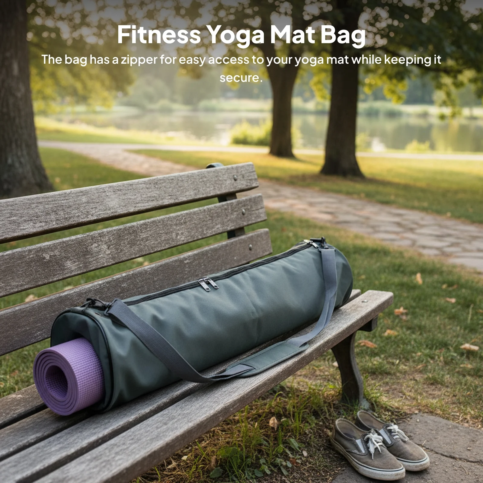 

Сумка-чехол для коврика для йоги, сумка для переноски фитнес-коврика, спортивная сумка для тренировок в зале с плечевым ремнем для женщин, для занятий спортом и фитнесом