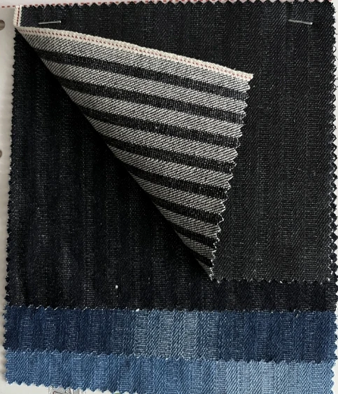 10.5oz Herringbone Twill Selvedge Denim Material Suppliers Backside Stripe Wholesale Raw Denim Fabric Drop Shipping W134818