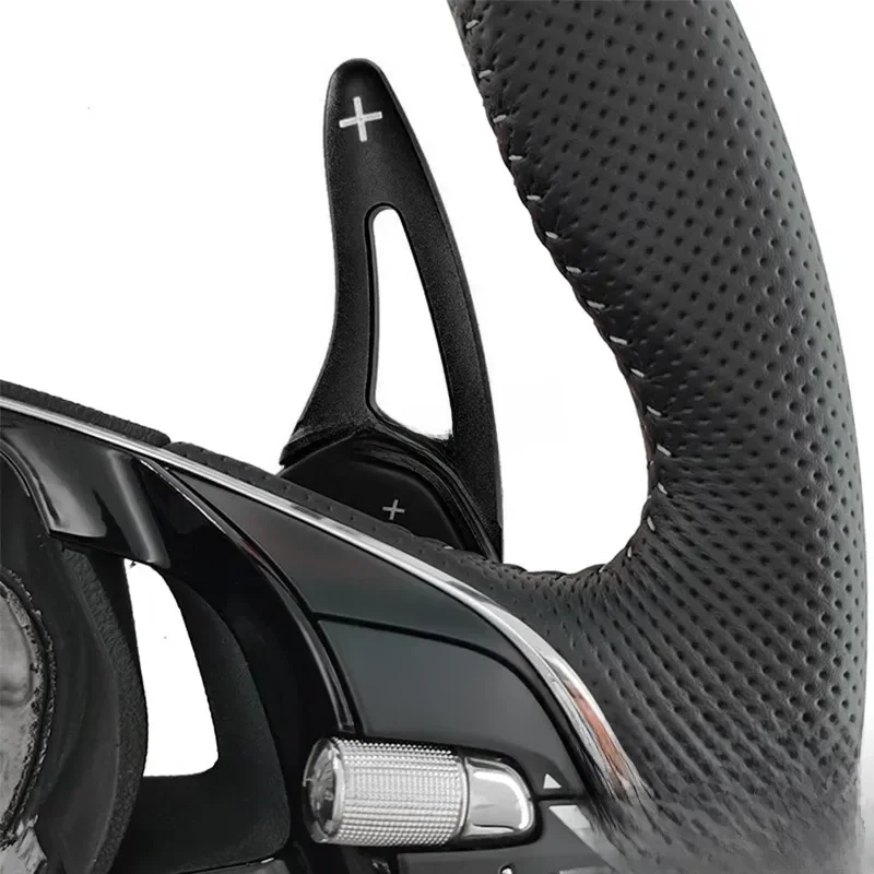 For Skoda Octavia RS iV Scout Kodiaq Karoq Enyaq Superb Scala Kamiq Aluminum Steering Wheel Paddle Shifter Extension Trims