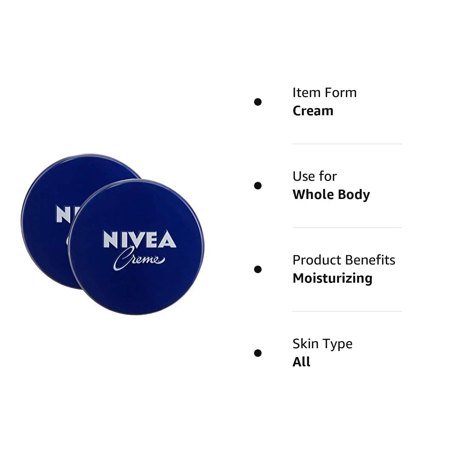 Genuine Authentic German Nivea Creme Cream (8.45 Oz (Pack of 2))