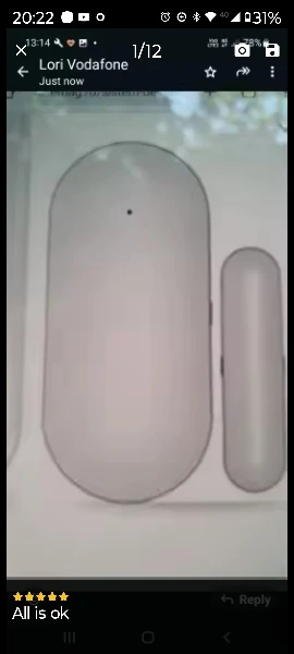 Hot Sale Wireless Magnetic Door & Window Sensor EV1527 Coding Mode RF 433MHz for Home Security Alarm System Burglar Alarm Kits photo review