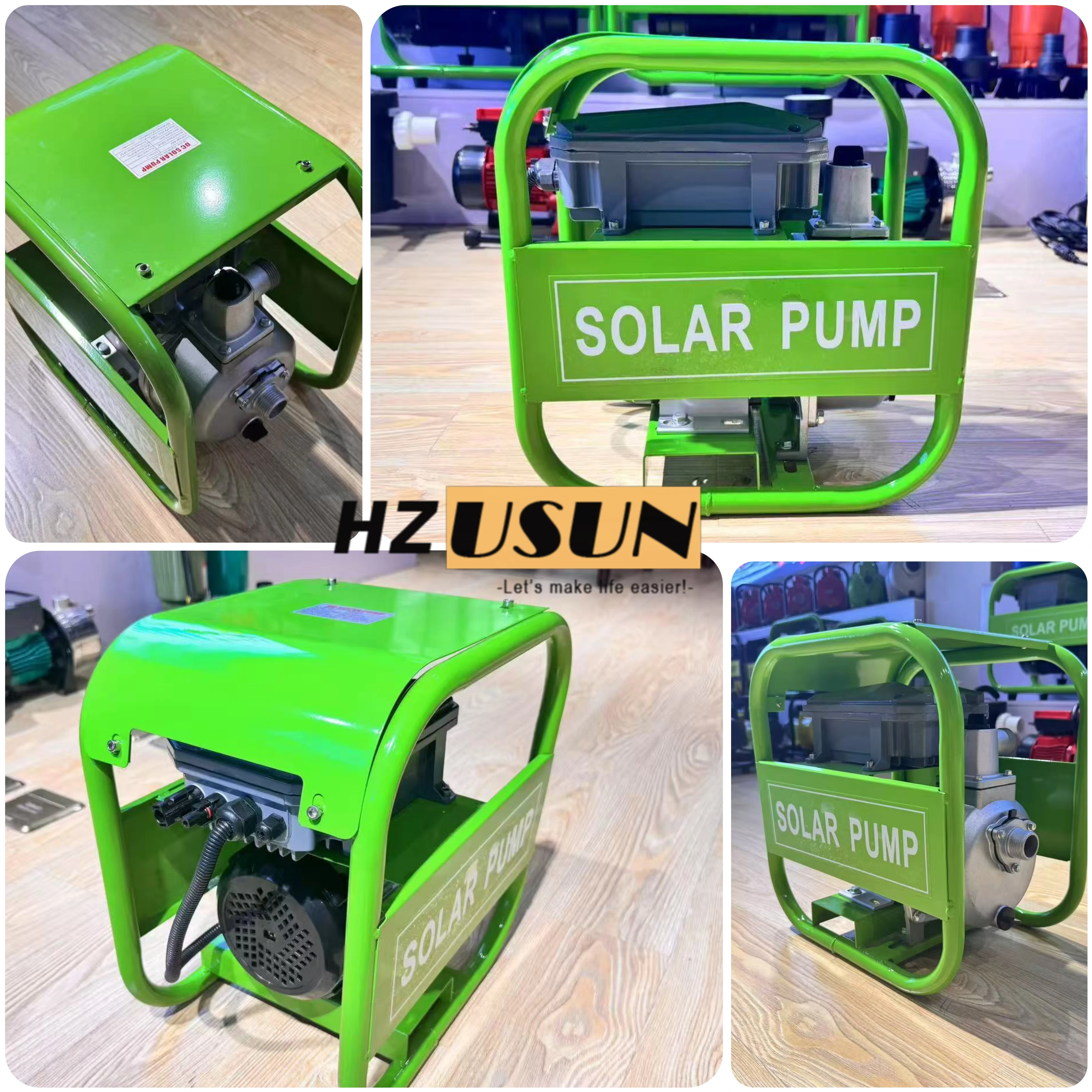 2 Inch DC Solar Powered Agriculture Surface Water Booster Pump Kit for Irrigation System 2 HP Small Self Priming Water Pump Set