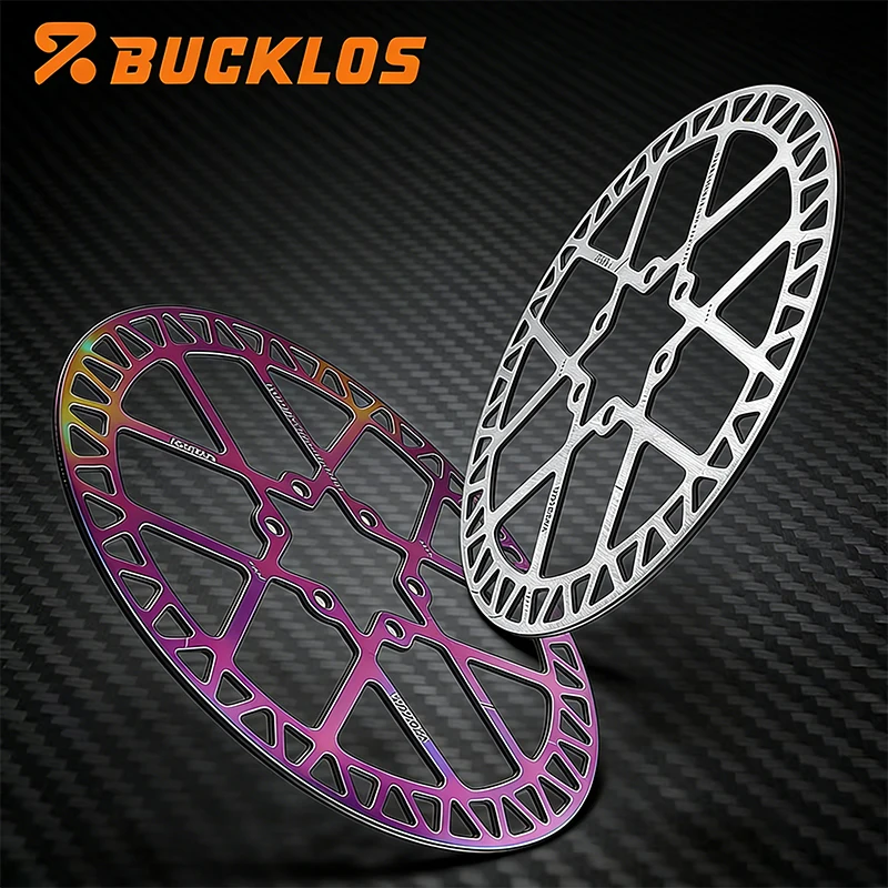 

Тормозные диски BUCKLOS для велосипедов, 1/2 шт., 160 мм, гидравлические дисковые тормоза для MTB, 6 болтов, радужные, прочные, для горных велосипедов