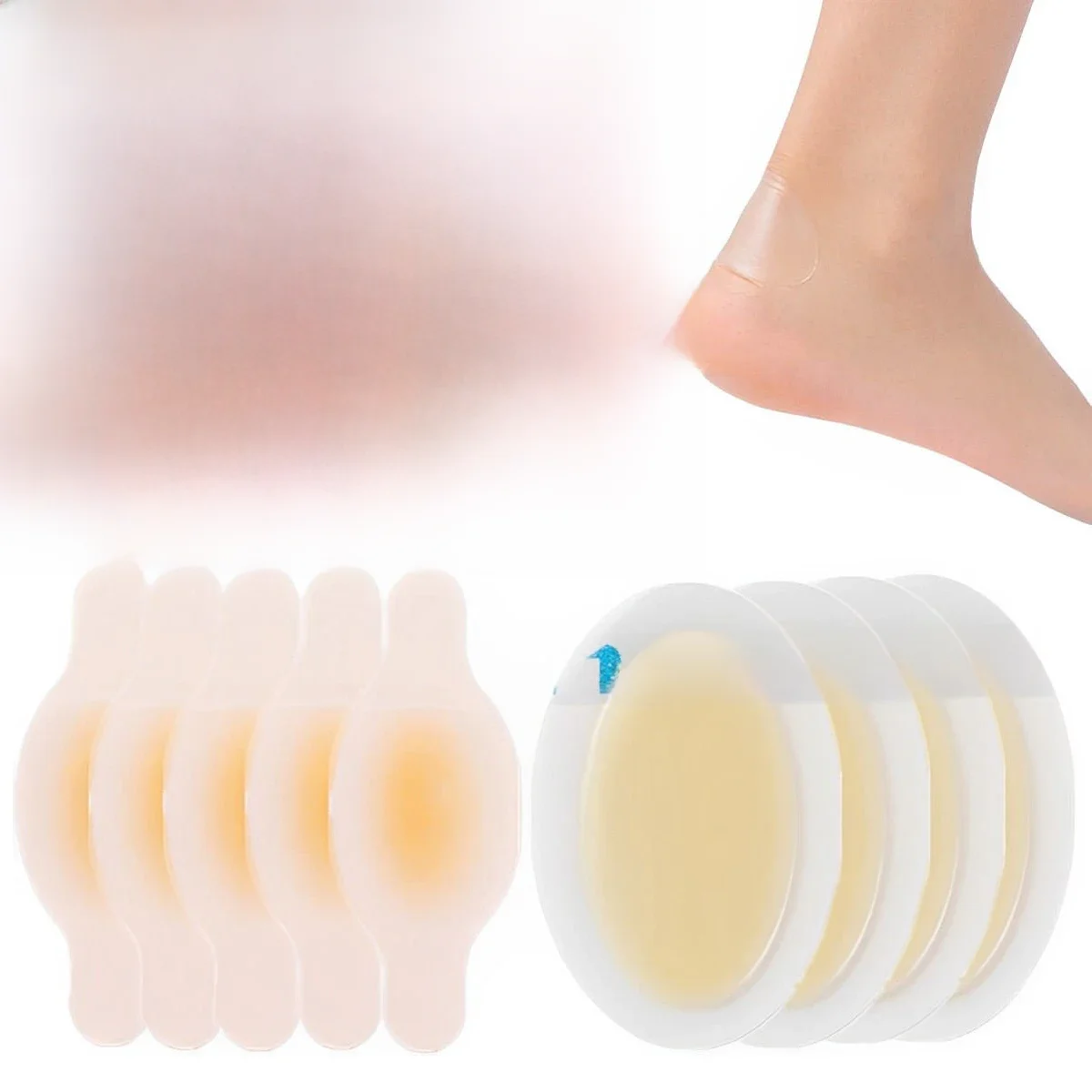15 stuks Blisterpleisters Onzichtbare Hydrocolloïd Gel Blisterverbanden Blisterkussen voor Hiel Voet Teen en Guard Skin - afbeelding 2