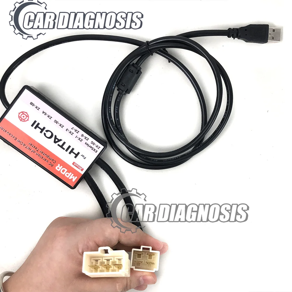 

For hitachi Mining Excavator 4pin and 6pin connector cable Dr.ZX MPDR Diagnositc tool