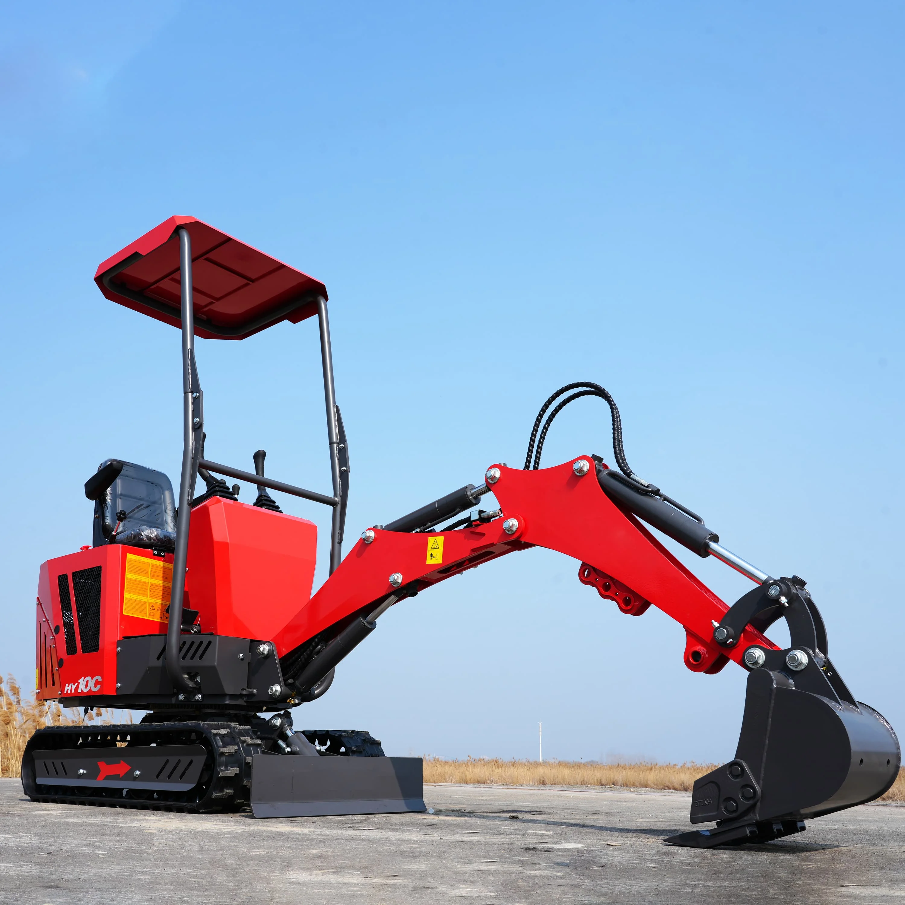 보증금 없이 전액 결제, 무료 배송, 캐노피 장착 미니 유압 굴삭기, 크롤러 도저, 농업용 미니 굴삭기