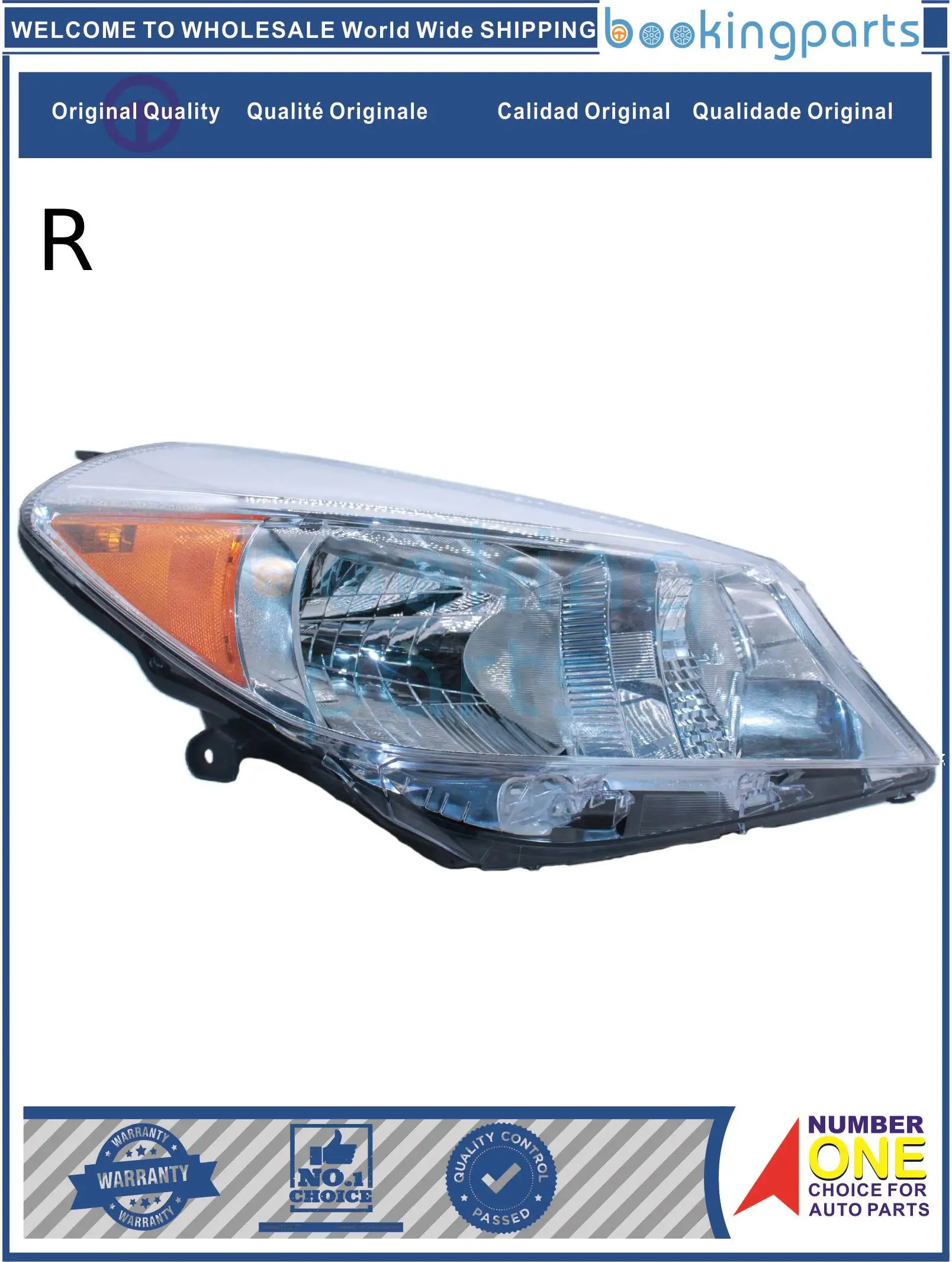 

HEA65335(R), Headlamp For TOYOTA YARIS/VITZ 11-13 H/B (Yiii) XP130