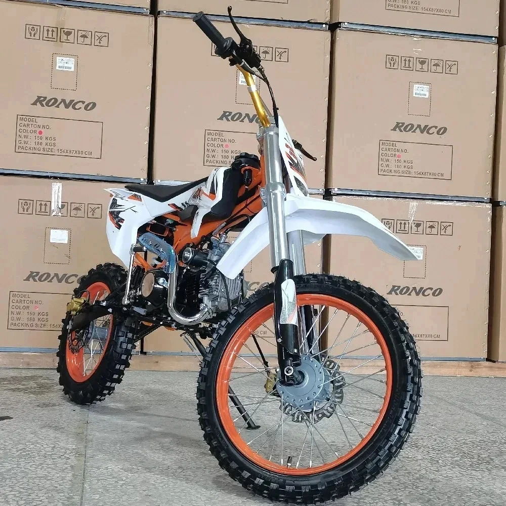 Motocicleta Off-Road com CE ISO9001, 2 Tempos Dirt Bike, 110cc, 125cc, 150cc, Novo