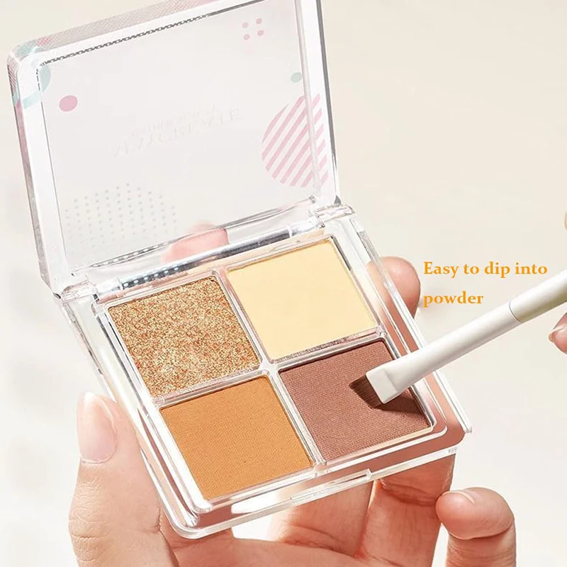 Paquete de 3 cepillos de belleza, mango de madera, plegables con presión ligera