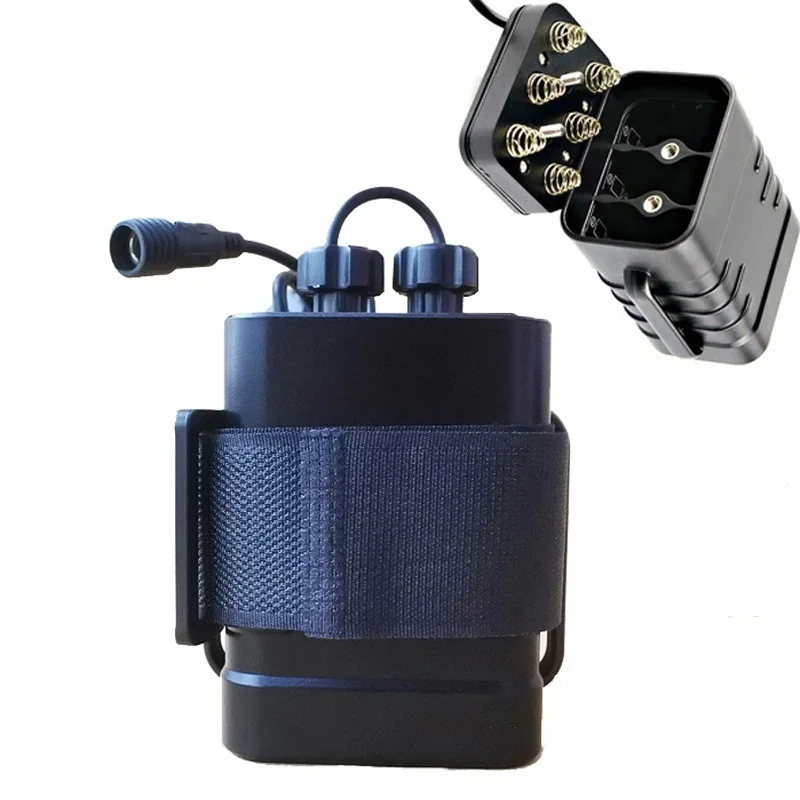 Wodoodporny 6x18650 pudełko na baterie Box USB ładowania baterii 12V paczka DIY obudowa z power bankiem pudełko na LED rowerowy światła smartfon — zdjęcie produktu 7
