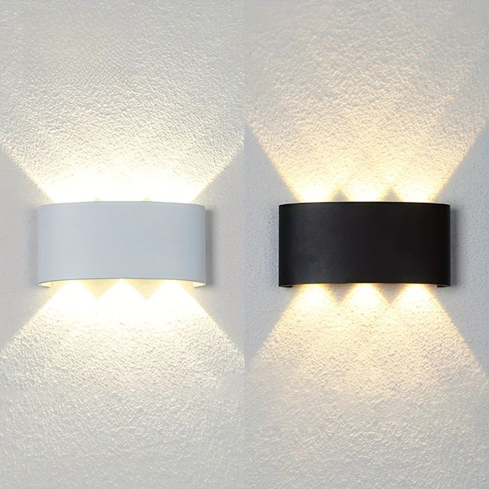 6W LED kinkiet zewnętrzny wodoodporny płot ogrodowy kryty modny kinkiet do sypialni nocny salon schody — zdjęcie 2