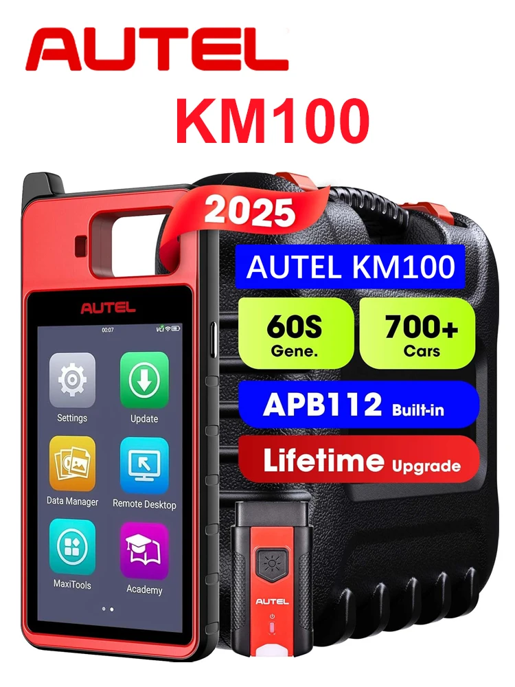 Autel Key IMMO Programmer MaxiIM KM100 KM100E KM100X Gratis Levenslange Update 60s Sleutelgenerator Universele OBD Programmering Alle Sleutels Verloren - afbeelding 2