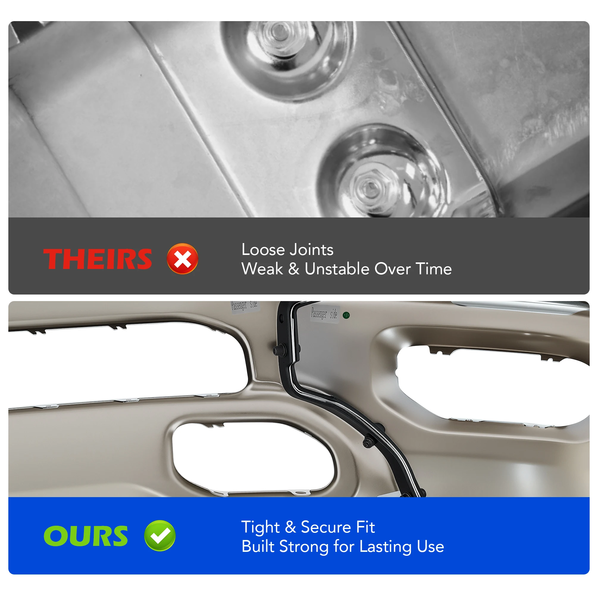 الكروم الصلب غطاء المصد الأمامي قضيب الوجه ل 2019 2020 2021 2022 2023 2024 دودج رام 1500 لاقط سبليت نمط