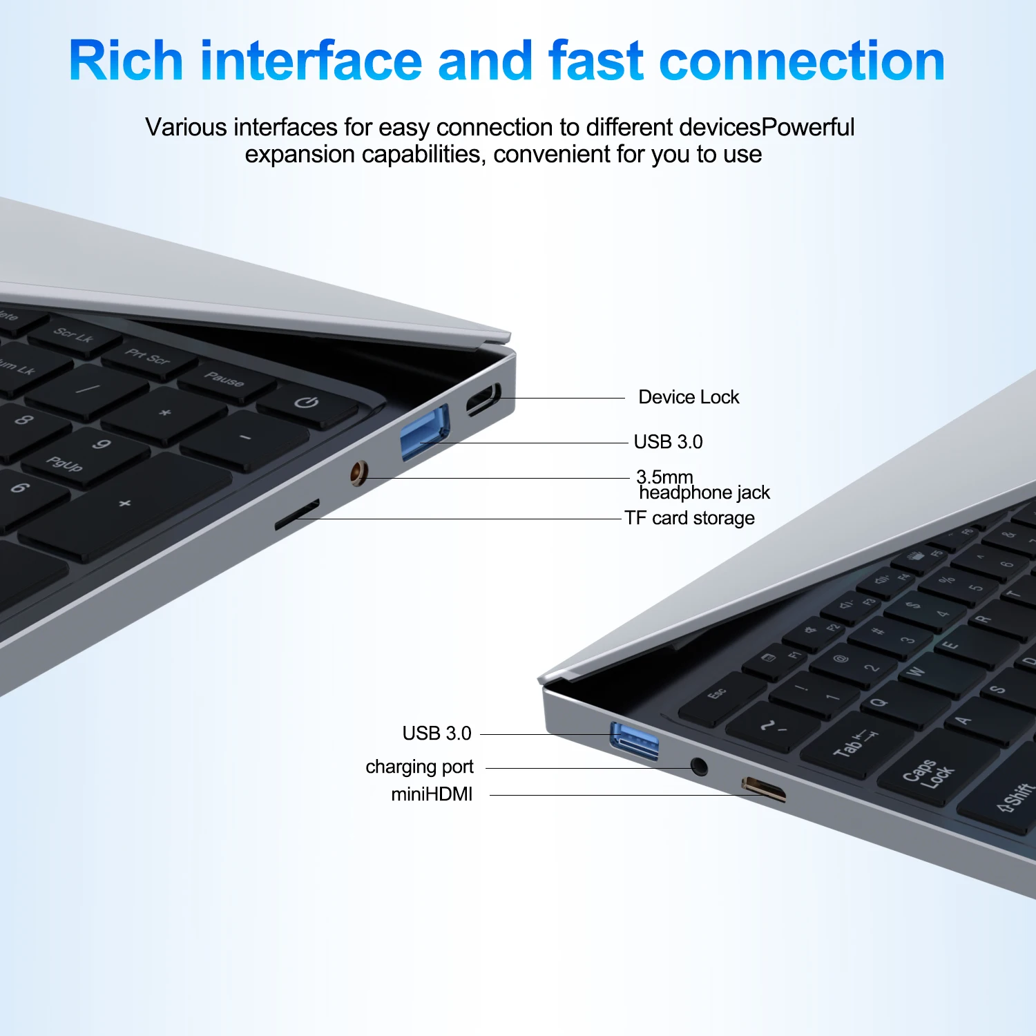 Ultra Slim 15.6"Laptop 32GB RAM 2048GB SSD Intel Core i7-6500U Notebook Windows 11 Gamer 1920*1080 Display Office Study Computer
