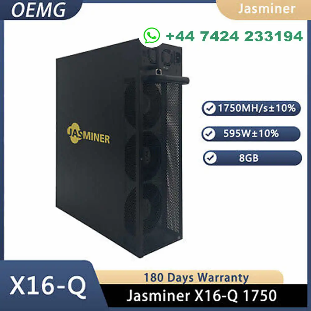 Dc ซื้อ 5 แถม 3 ฟรีใหม่ JASMINER X16-Q 1750MH 595W 8G OCTA ฯลฯ Miner Quiet WiFi พร้อม PSU