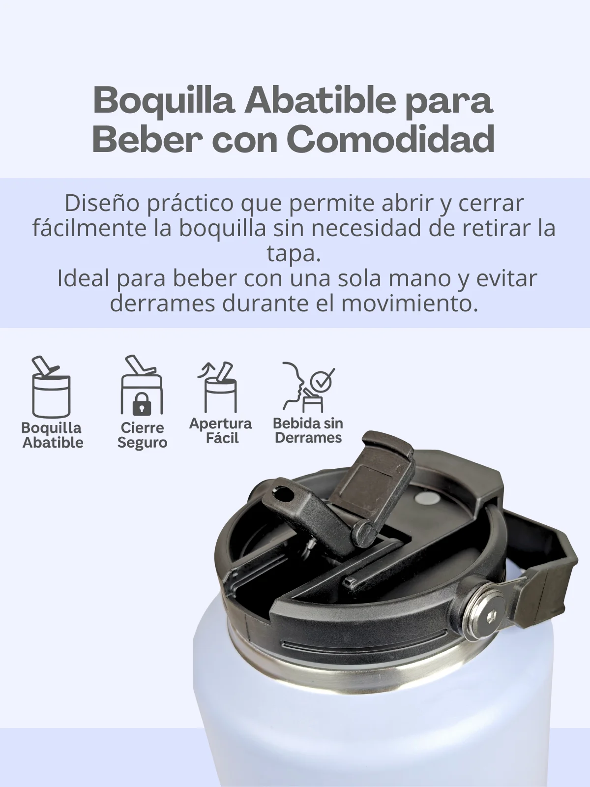 Pya-6 Food Grade 304 Sus ترمس من الفولاذ المقاوم للصدأ سعة 2000 مل مع جدار عازل مزدوج، مقبض مريح معزز، إغلاق مانع للتسرب وتصميم عصري متوفر بألوان متعددة غير لامعة للمشروبات