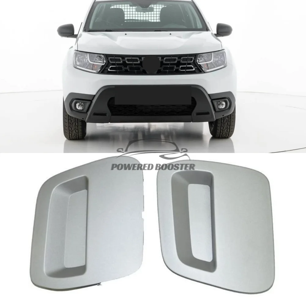 Dacia Duster Renault Duster Draw Bar Cover Front Bumper with Gray and Black Options, 2018-2022 OEM 511802392R Premium Quality