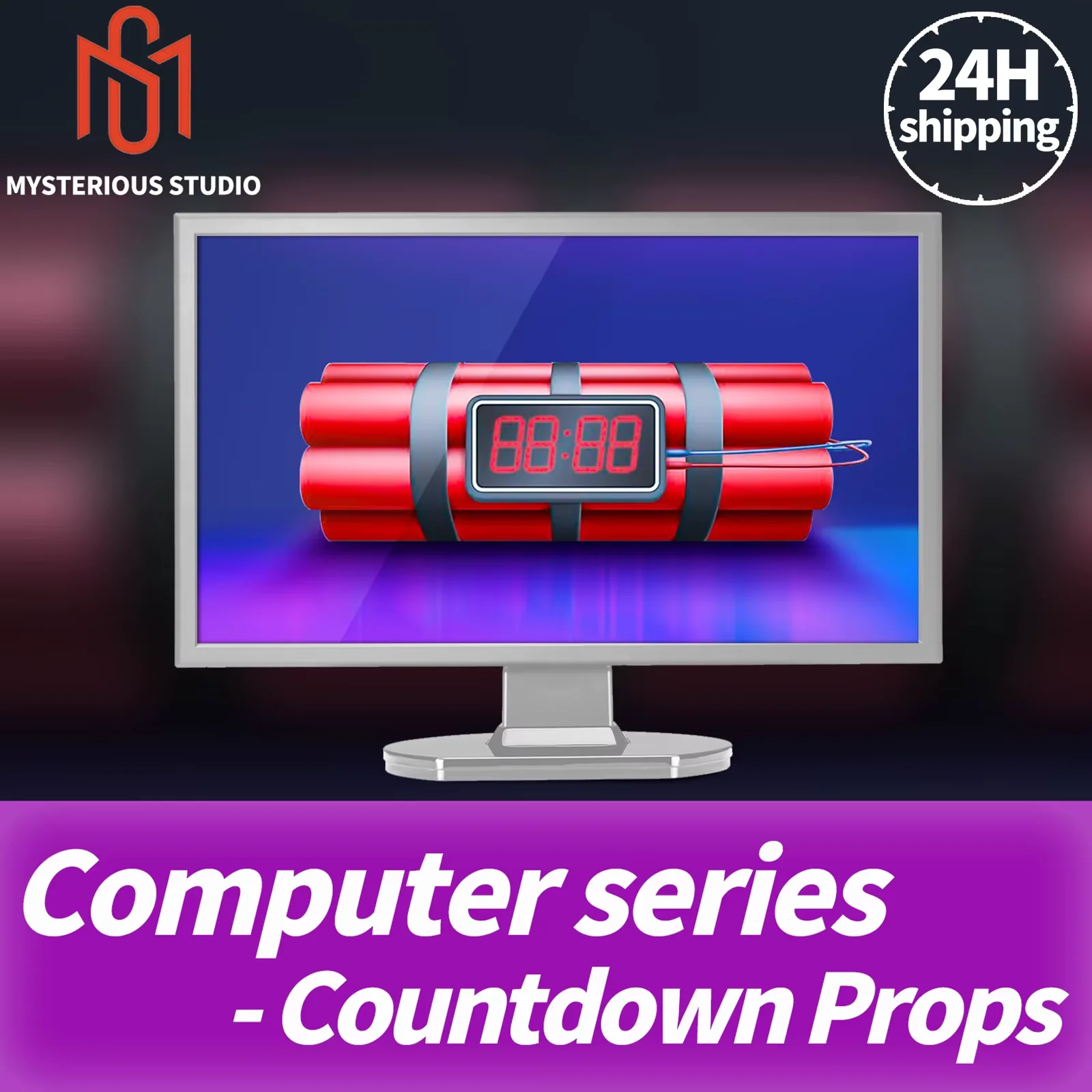 Mysterious Studio Secret Room Escape Game Mechanism Props Electronic Puzzle superb 1987 GY  Computer Series Countdown Props