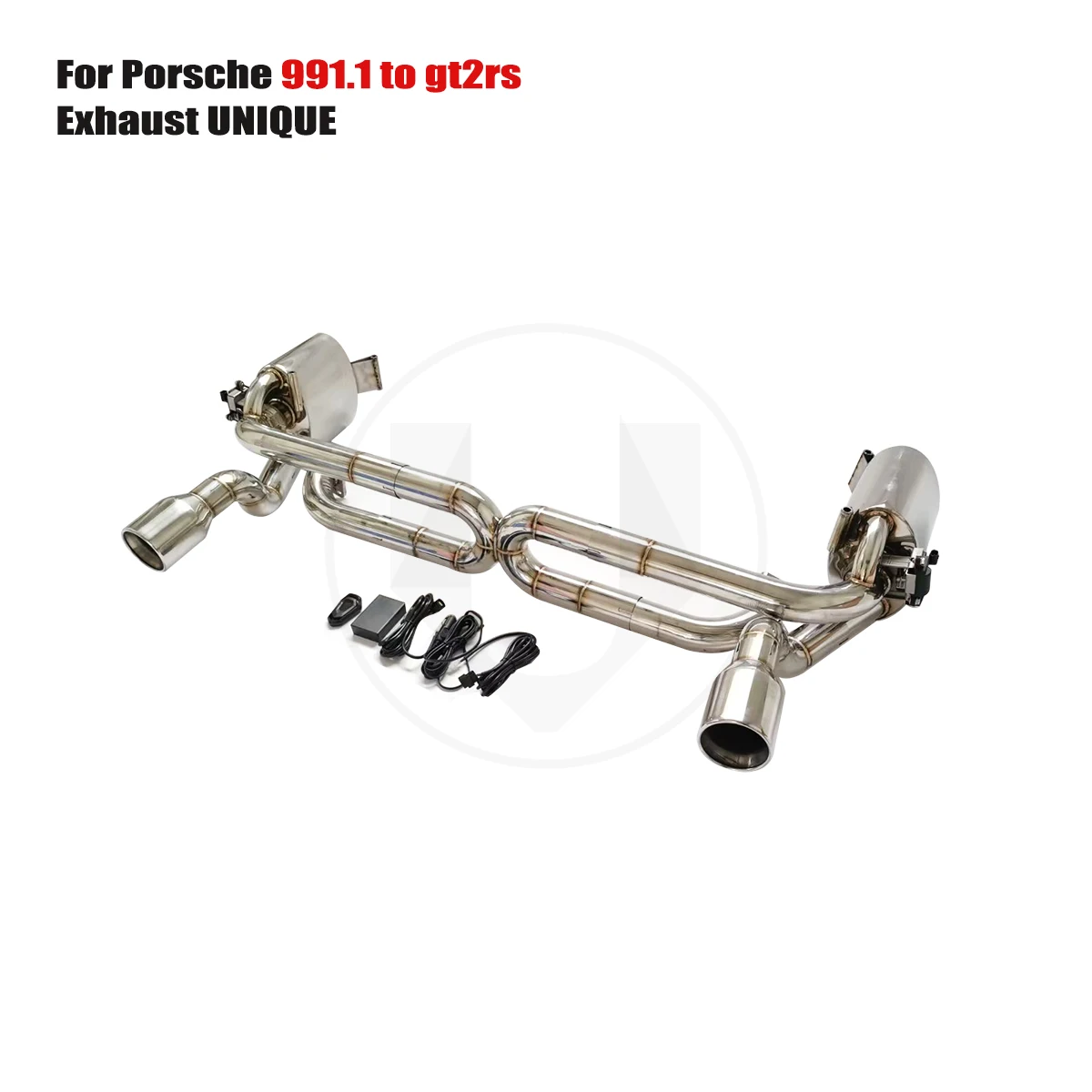 UNIQUE For Porsche 991.1 to gt2rs performance valve exhaust system ss304 exhaust muffler