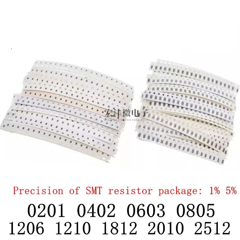 

100PCS 0805 SMT resistor element 1% 560K/620K/680K/750K/820K/910K/1M/1.1M/1.2M/1.3M/1.5M/1.6M-3.6M series precision resistor