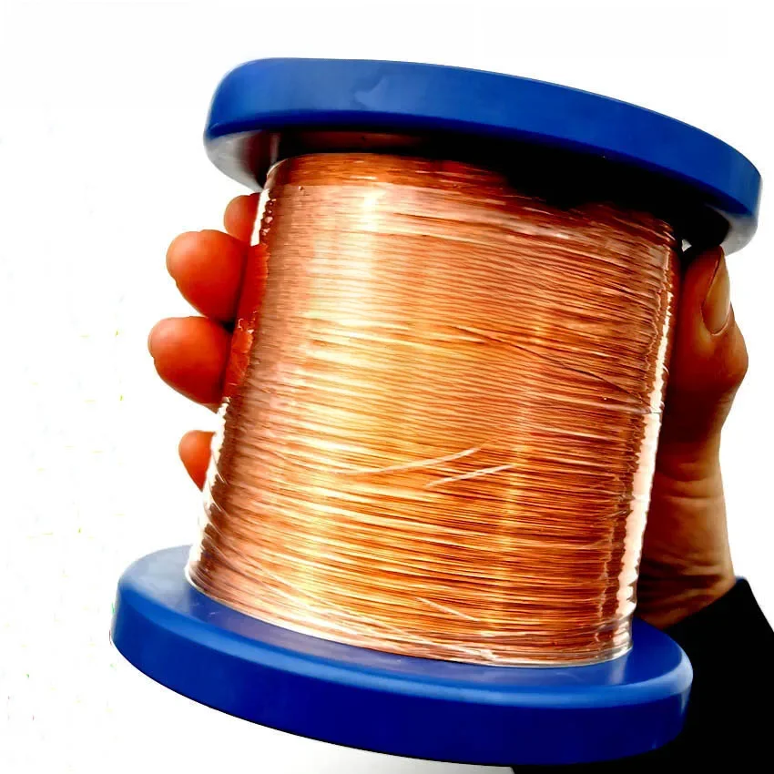 1kg/rolka 0,03mm ~ 1,6mm QA-1/155 drut miedziany emaliowany maszyna emalia uzwojenie cewka do zdejmowania izolacji magnes przewody magnetyczne — zdjęcie 2